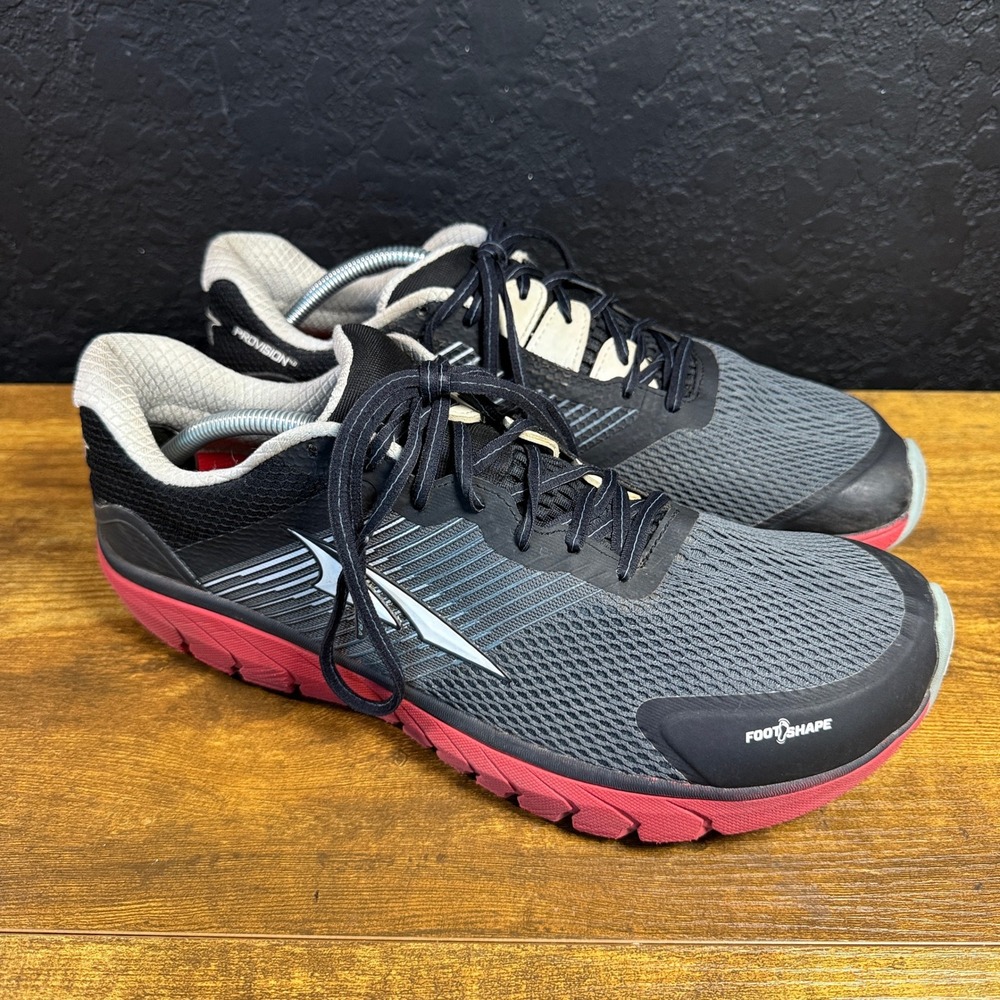 Altra Provision 4.0 AL0A4PEA034 Grey Red Mesh Running Shoes Mens 12.5